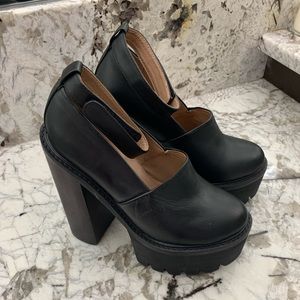 Jeffrey Campbell Scully platforms BLACK SZ 8